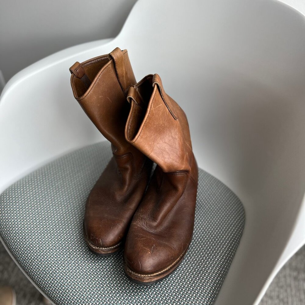 🇺🇸 Vintage Made in USA Red Wing NailSeat 11" Boots - Size 9EE